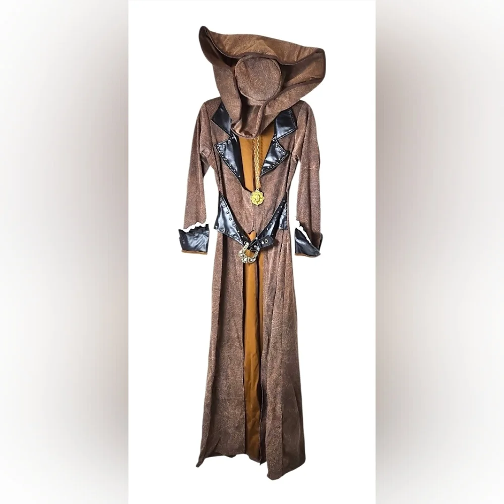 Deluxe 7pc Pirate Captain (Added Matching Skirt With Tassels) Size Large NWOT - Picture 9 of 14